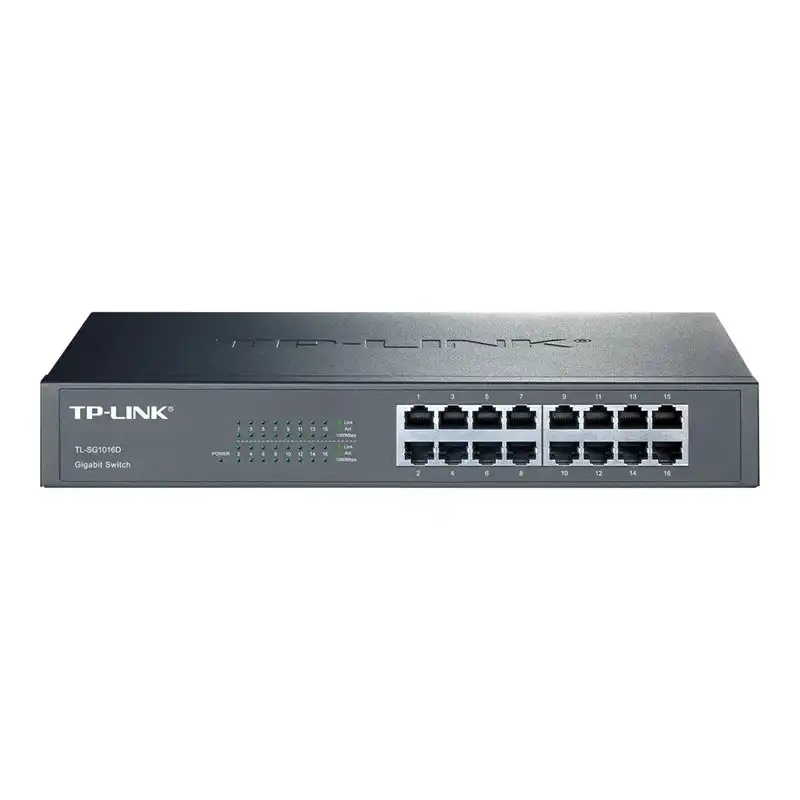 TP-LINK 16 port Desktop - Rackmount Gigabit Switch (TL-SG1016D)_1